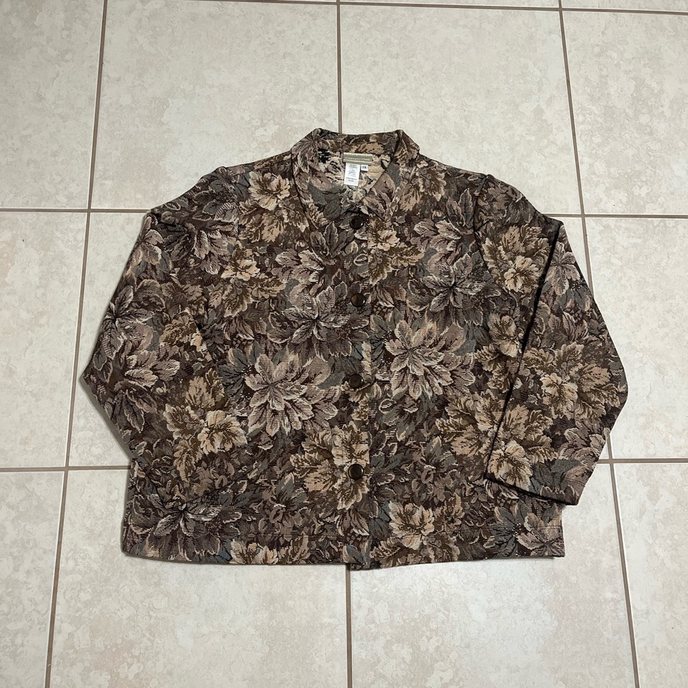 Coldwater Creek Graphic Dress Shirt!